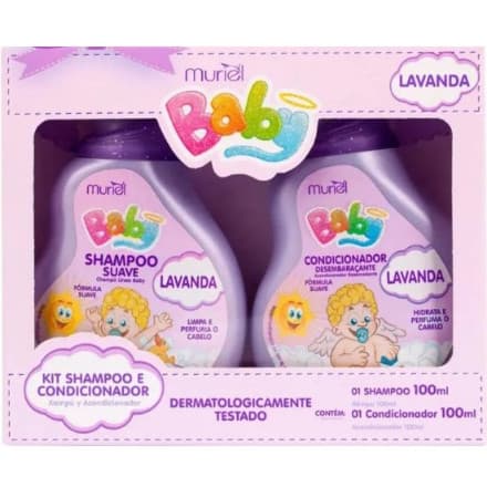 Baby Shapoo e Condicionador Lavanda 100ml (Lilas)- Muriel