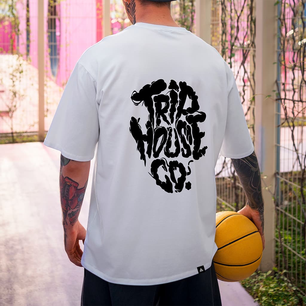 Camisa Camiseta Blusa Básica Estampada TRIP HOUSE GO Exclusivo Streetwear Style    Algodão Unissex