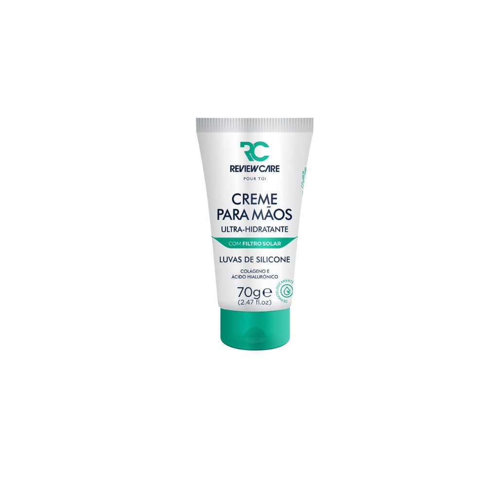Creme Hidratante para as Mãos Luva De Silicone 70g Review Care