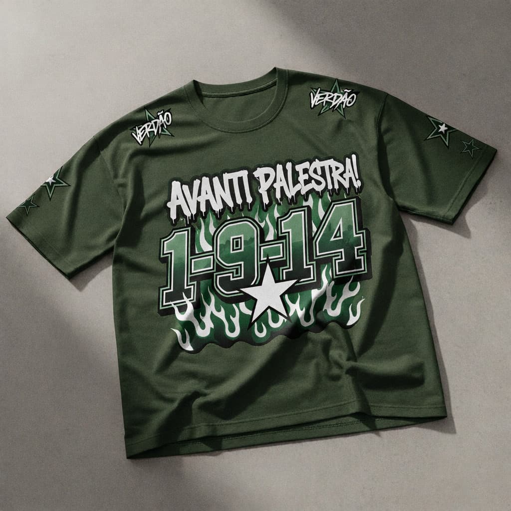 Camiseta Avanti Palestra 1914 Camisa Time Jersey Urbano Conforto Algodão