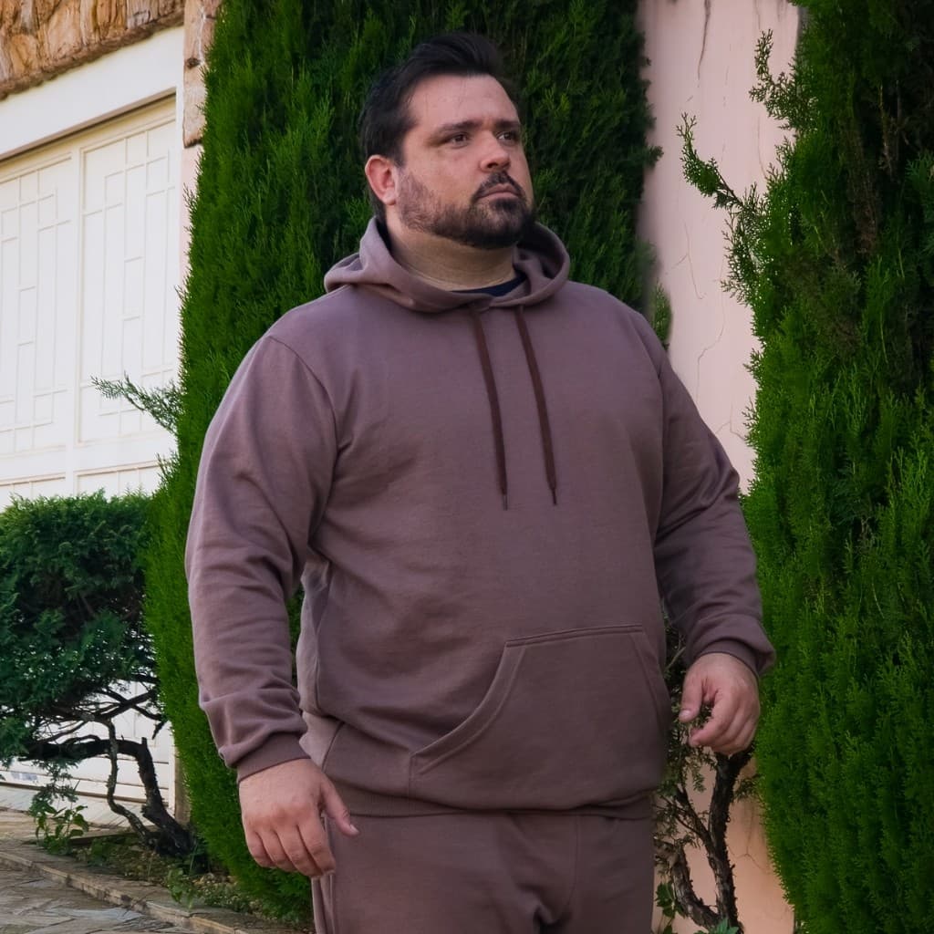 Blusa Blusão Moletom Canguru Plus Size excelente qualidade extra G1 G2 E G3 Outono Inverno frio