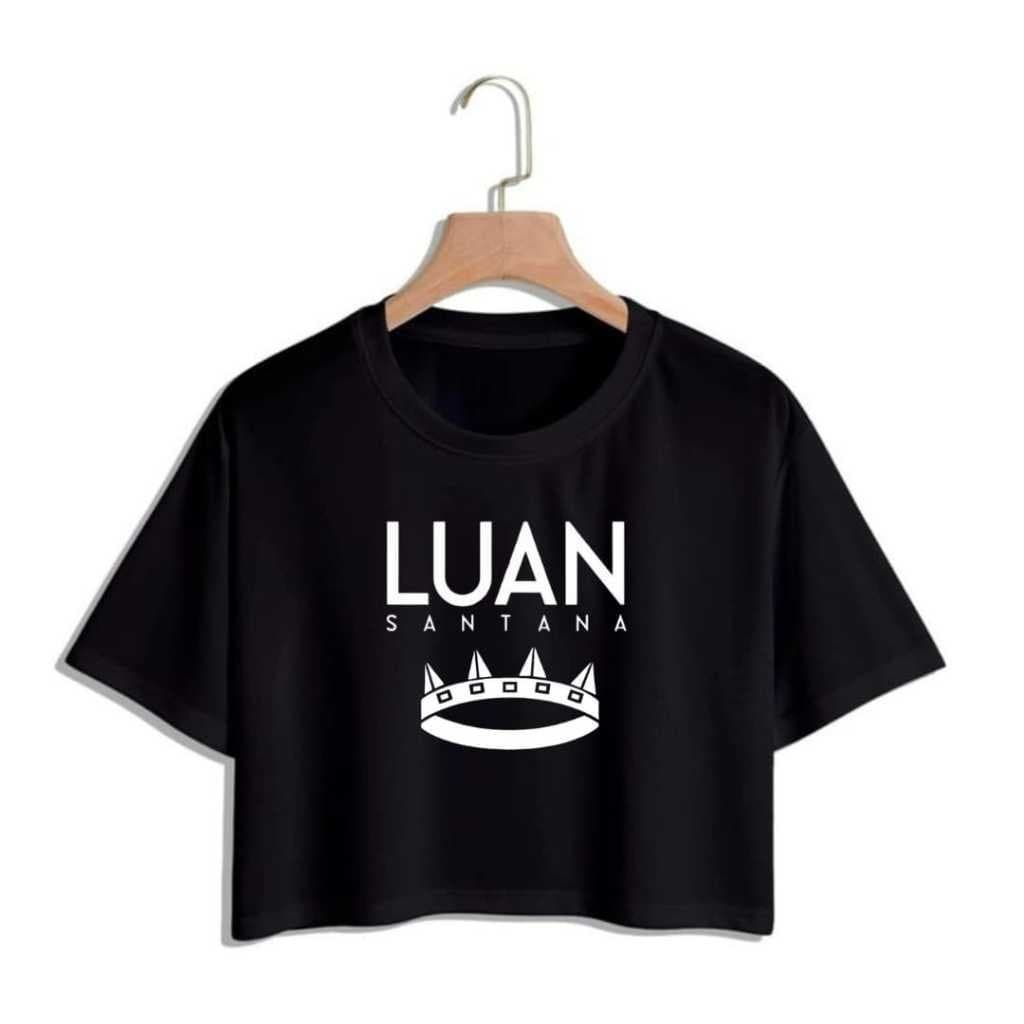 Cropped Luan Santana Fã Camiseta Blusinha