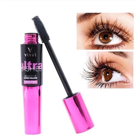 Máscara de Cílios preta a prova dágua Ultra Lashes Vivai rímel mascara de cilios 2183.1.1