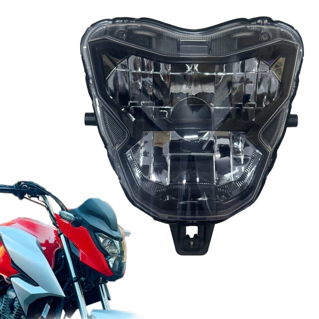 Bloco Óptico H4 Honda Titan Fan 2025 Adaptado 2014 A 2024