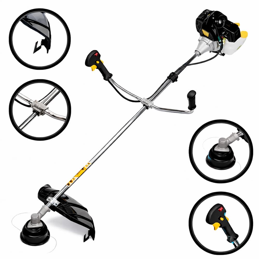 Roçadeira Profissional Motor Gasolina 2 Tempos Potência 2HP Cilindrada 51,7CC Matsuyama Modelo Serie 750