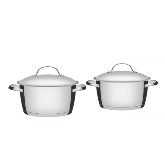 Conjunto de Panelas Inox Fundo Triplo 2 peças Allegra Tramontina