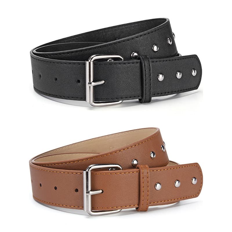 Europeu americano ampliado grosso estilo exterior moda cinto simples único combinando Denim Casual All-Match calças cint