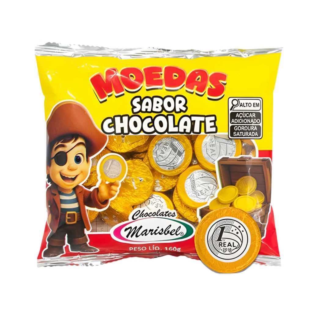Moedas De Chocolate Lembrancinha - Marisbel Pacote 160g