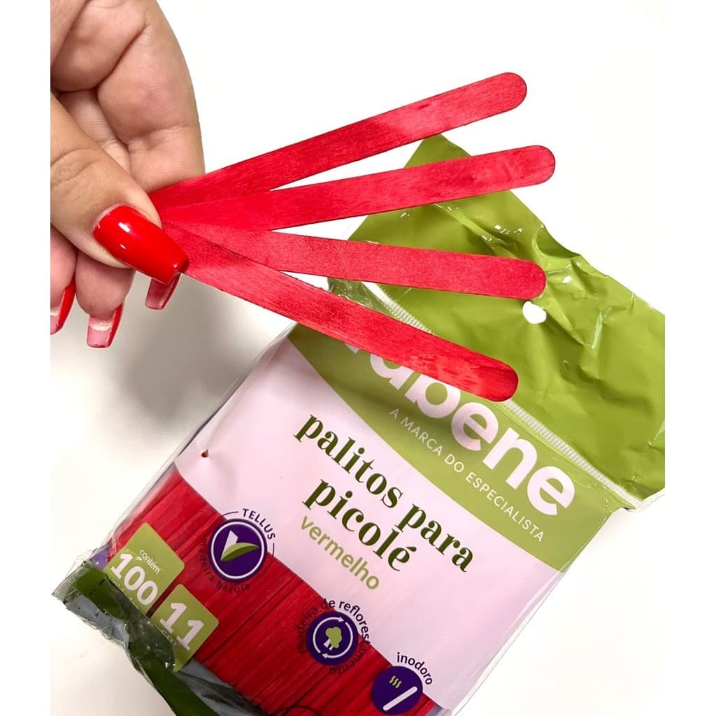 Palito Colorido Escolar  Picolé Ponta Redonda 11cm PROMOÇÃO