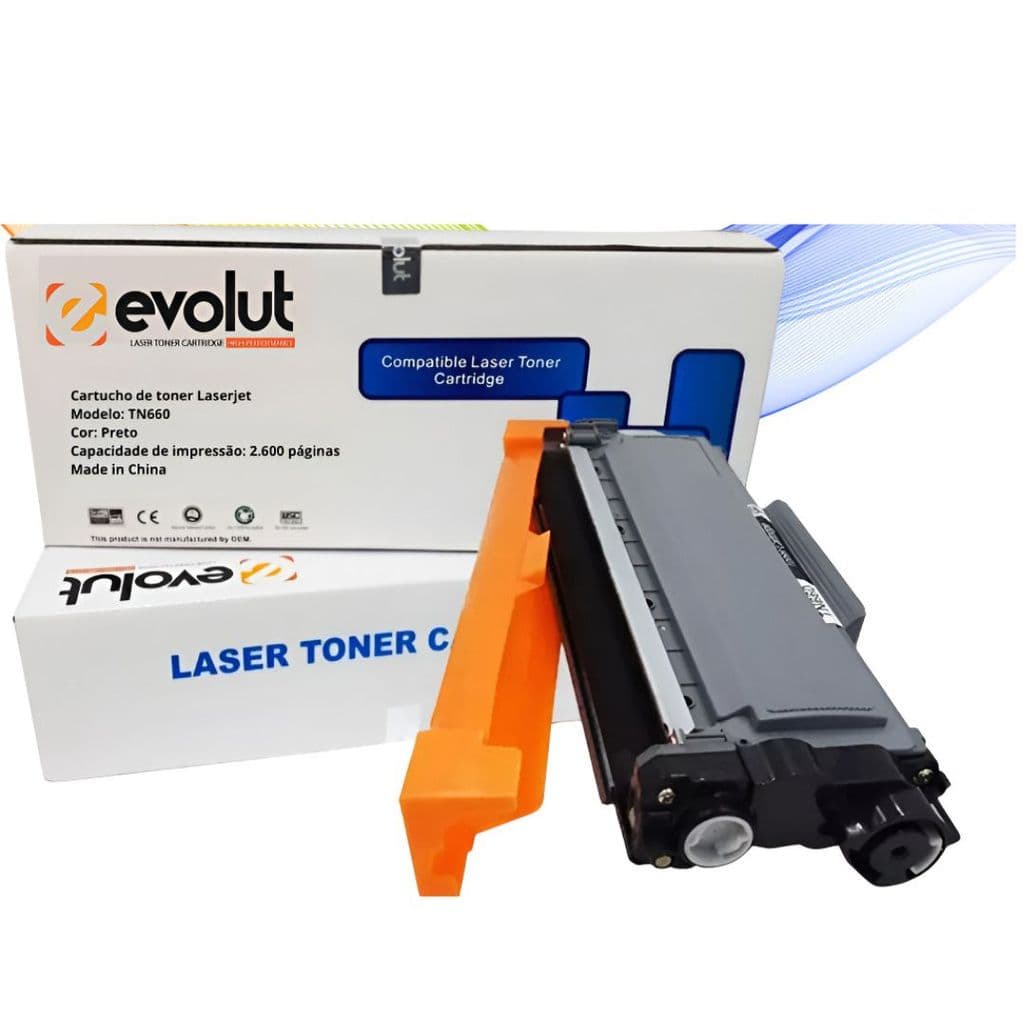 Cartucho De Toner TN660 Compatível DCP L2540 L2360 L2740 DCP-L2500, DCP-L2500D, DCP-L2520, DCP-L2520D, DCP-L2520DW