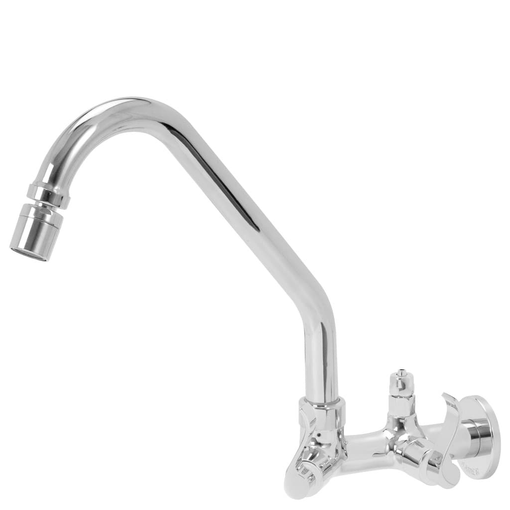 Torneira Cozinha Parede Clean Bica Móvel Saída Purificador 1/4
