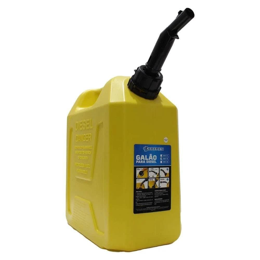 Galão para Diesel 10L Amarelo Bremen