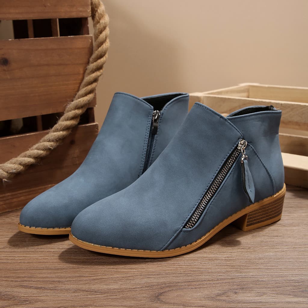 Outono inverno novo estilo botas curtas femininas estilo europeu americano Plus Size botas curtas femininas