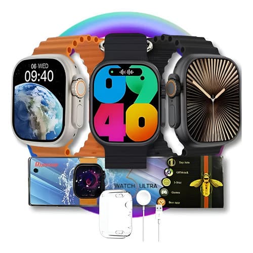 Smartwatch Ultra 3 Pro Microwear Tela AMOLED 45mm ChatGPT Original Faz Chamada