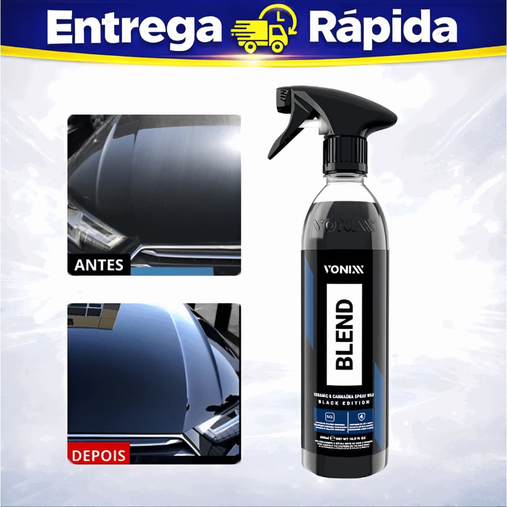 Cera Vonixx Blend Black Spray Carnaúba E Sílica 500ml