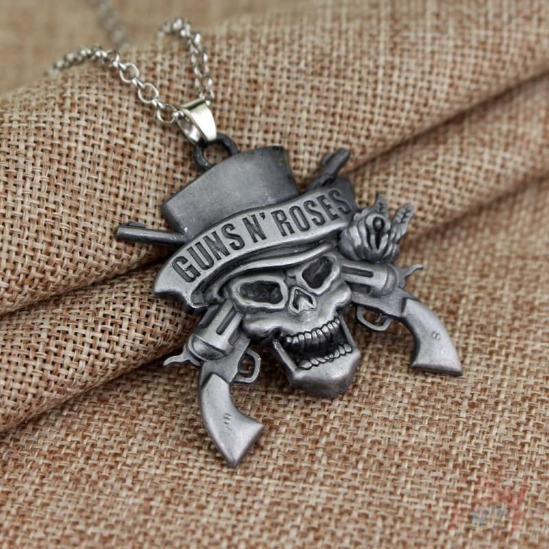☀ Armas N'rosas . Colar De Banda De Rock 1Pc Crânio Pingentes Jóias Acessórios Presentes