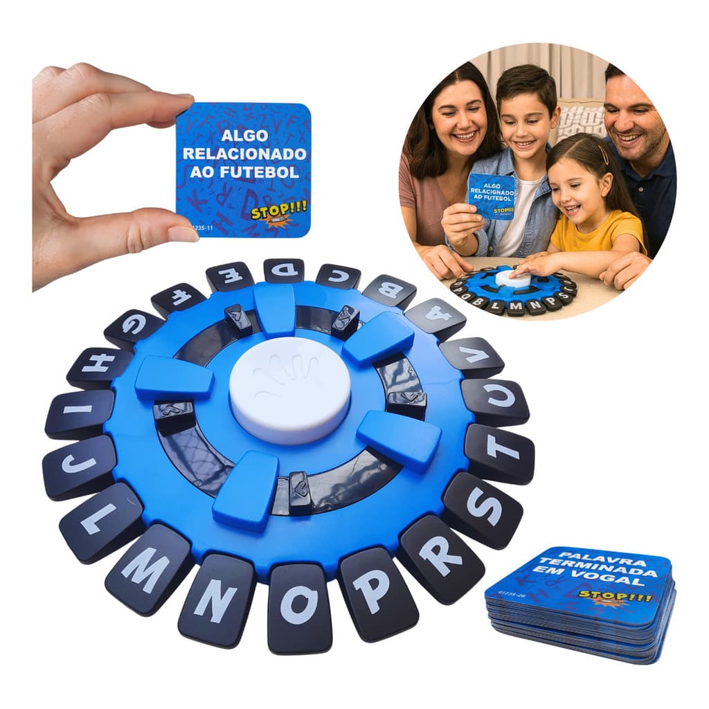 Jogo Stop Trava Letras Português Familia Educativo Tabuleiro