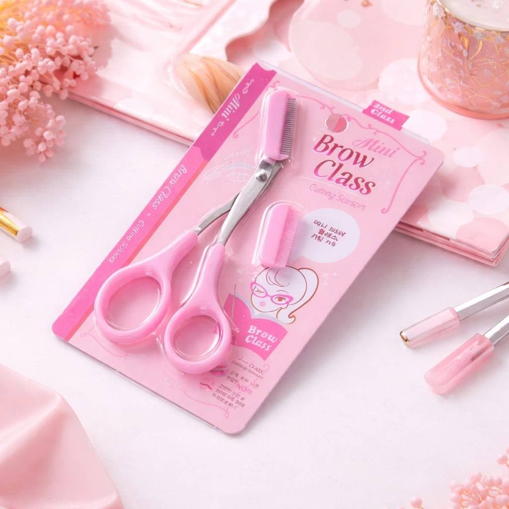 Tesoura para Sobrancelha com Pente – Kit Mini Brow Class | Acabamento Perfeito