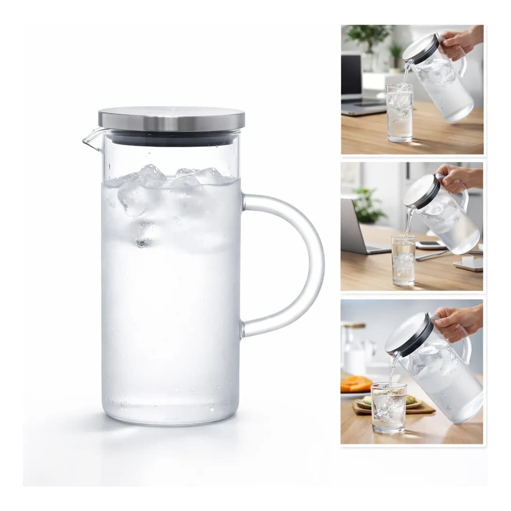 Jarra Mirage 1l Hauskraft Em Vidro Boro Resistente