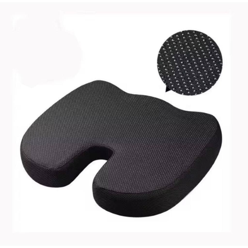 Almofada Assento de Cadeira com Espuma de Memória Travesseiro Ergonômico Ortopédico Coccix - Envio Imediato!