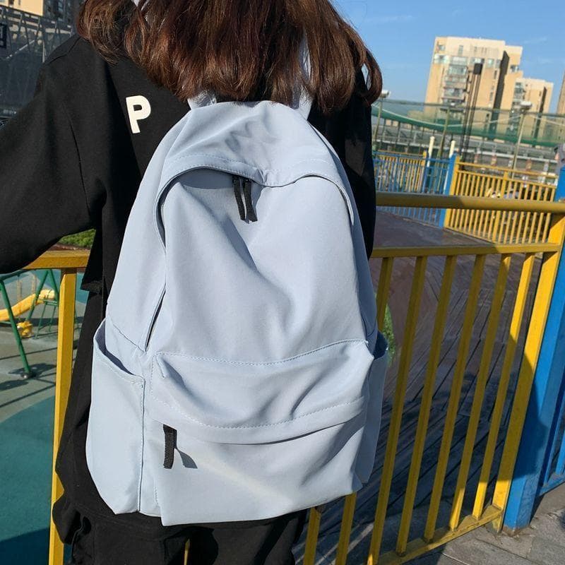 Japonês coreano Muji estilo grande capacidade simples All-Match mochila masculino feminino estudantes universitários jún