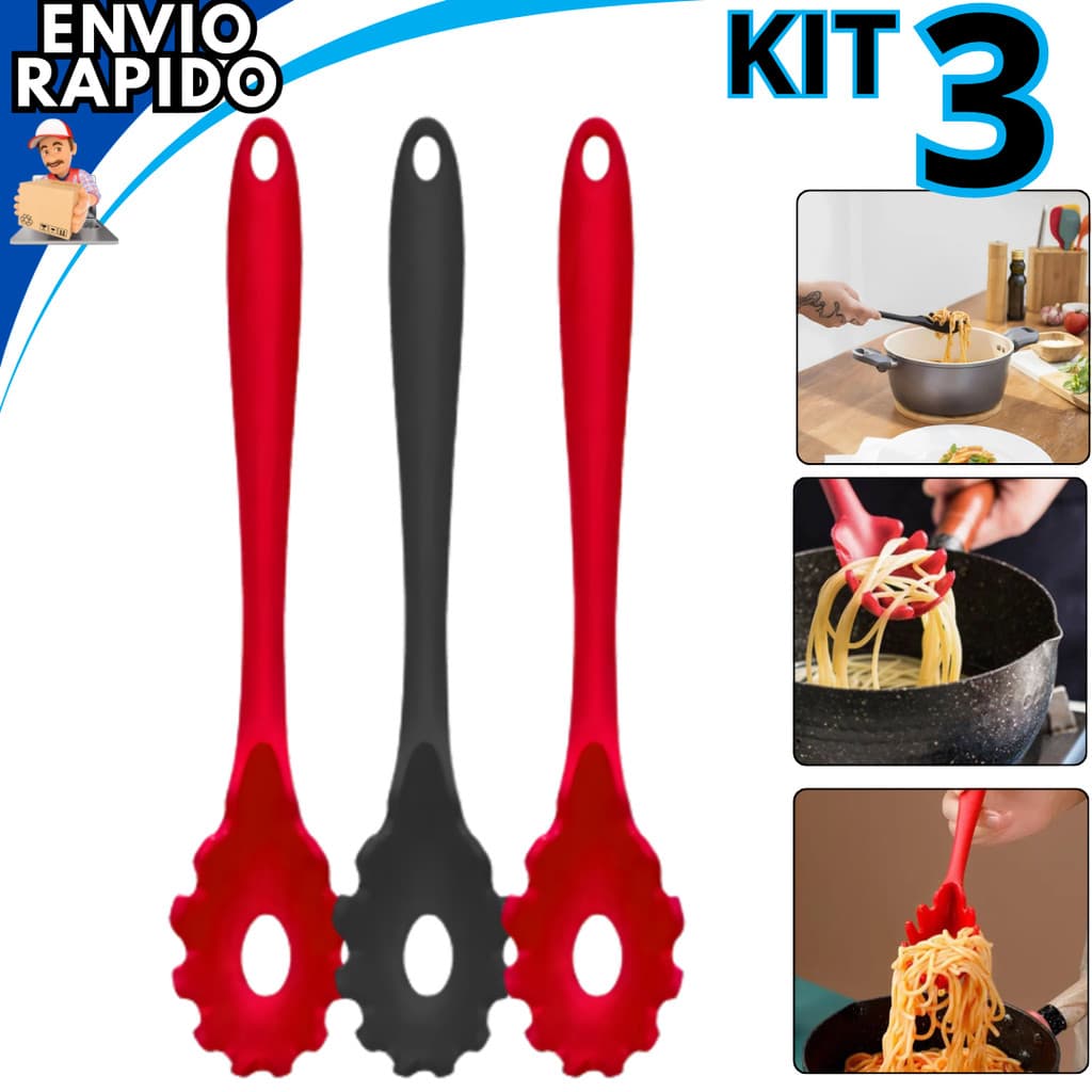 Pegador de Massa Macarrão em Silicone