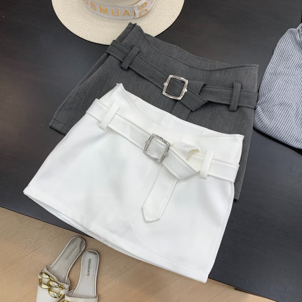 American Hot Girl saia feminina cintura alta mais magro olhar Hip saia Anti-reflexo A linha saia All-match saia curta I#