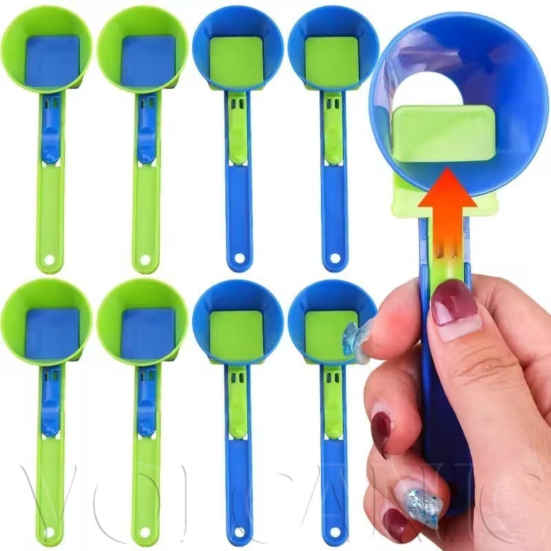 [Envio Rápido] 1-4 Peças Colher Deslizante Criativa Para Distribuição De Pó , Ferramenta De Proteína De Academia | Acess