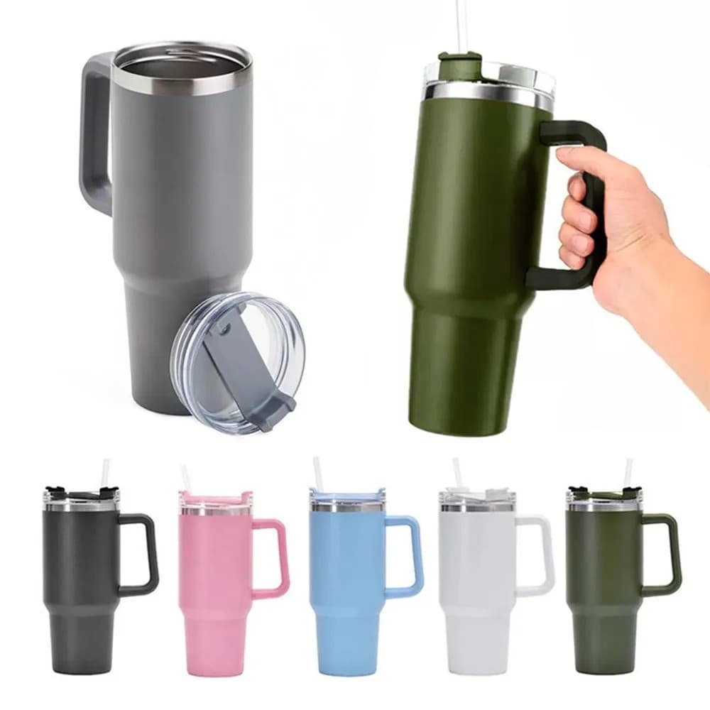 Copo Térmico 1.2L com Canudo e Alça – Ideal para Bebidas Geladas--04