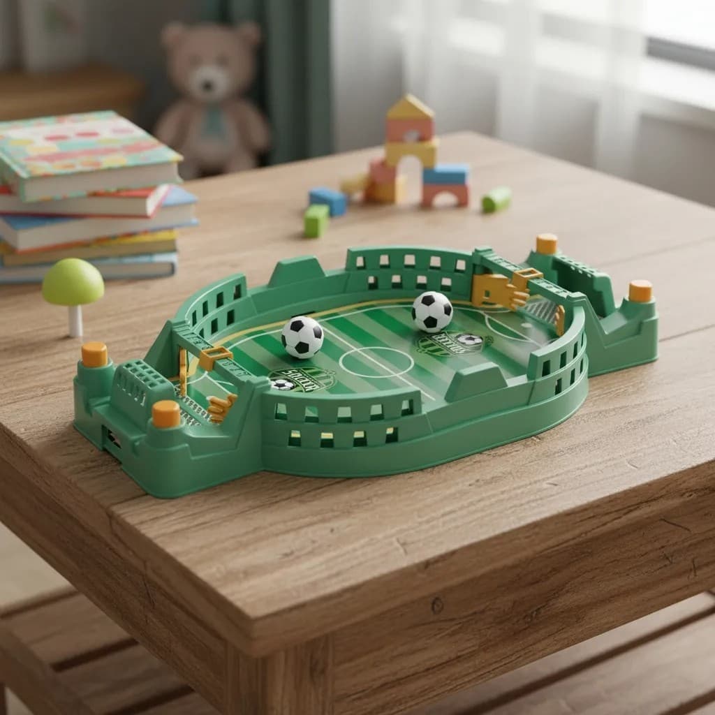 Mini Jogo Futebol de Mesa Arena Fut League Brinquedos Esportivos Competição Jogos