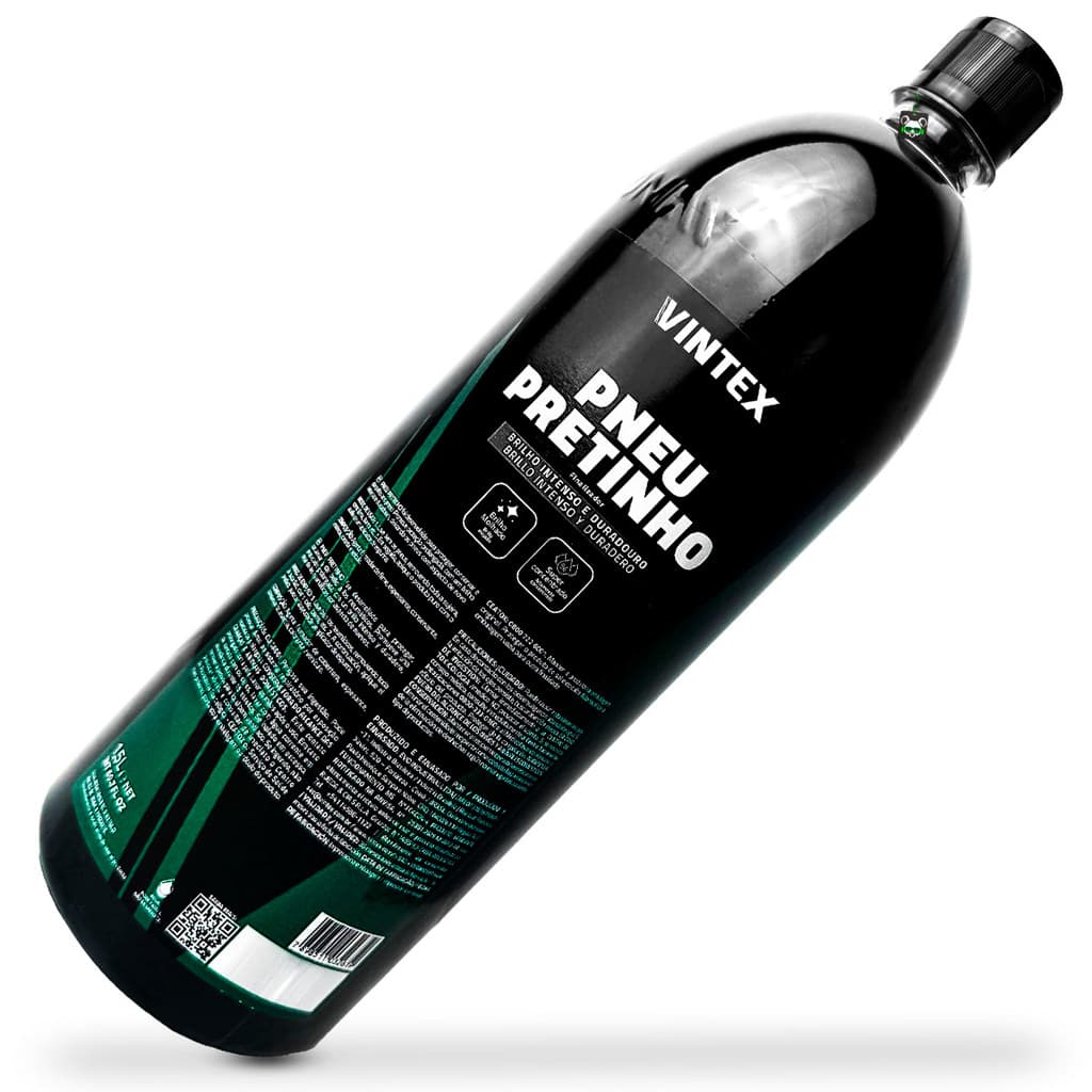 Pneu Pretinho Abrilhantador Revitalizador Borracha Carro Moto 1,5L Vintex/Vonixx