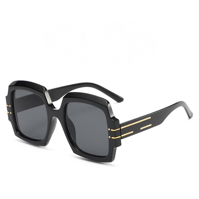 Óculos de Sol Quadrados Retrô Femininos, Óculos de Sol Grandes e Oversized, Óculos Vintage Femininos
