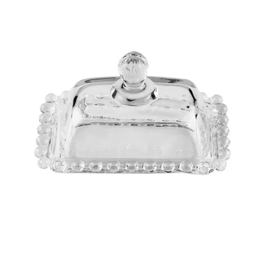 Manteigueira de Cristal Pearl 11cm x 7cm x 7cm - Wolff