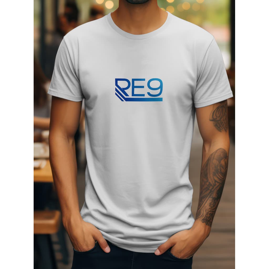Camisa Camiseta RE9 Azul G 100% algodão tamanhos P ao GG stretwear