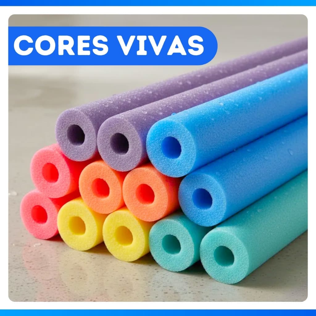 Boia Macarrão Piscina Flutuador Com Furo Espaguete