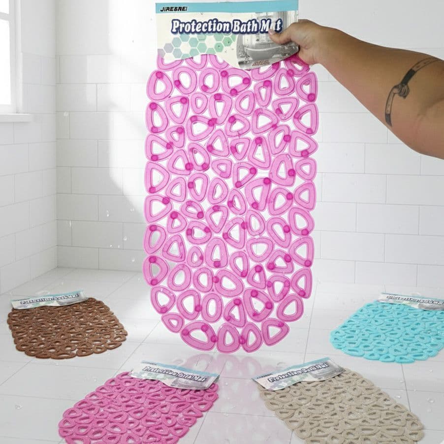 Tapete para Box Banheiro Decoração Casa Oval 37X68CM PVC  - JM801218