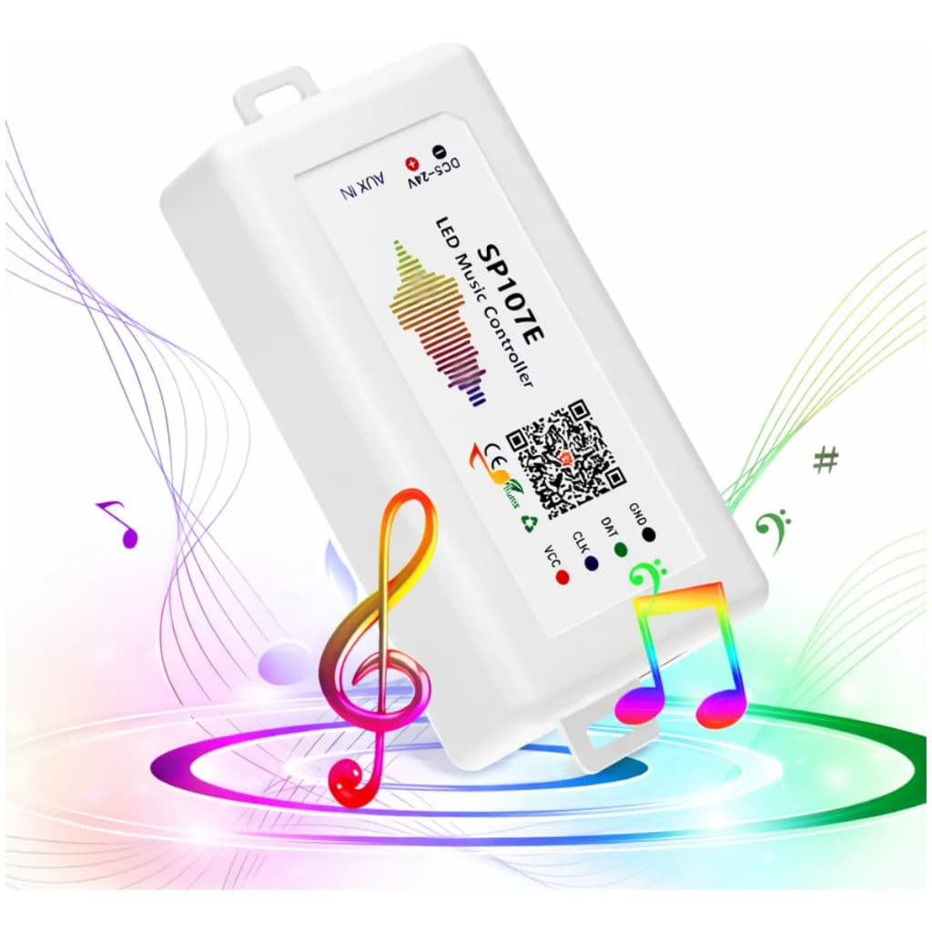 CENTRAL SP107E DC5V-24V Bluetooth Música LED Controlador Colorido RGB SPI Controle Por Telefone APP Para  2812 2811 1903
