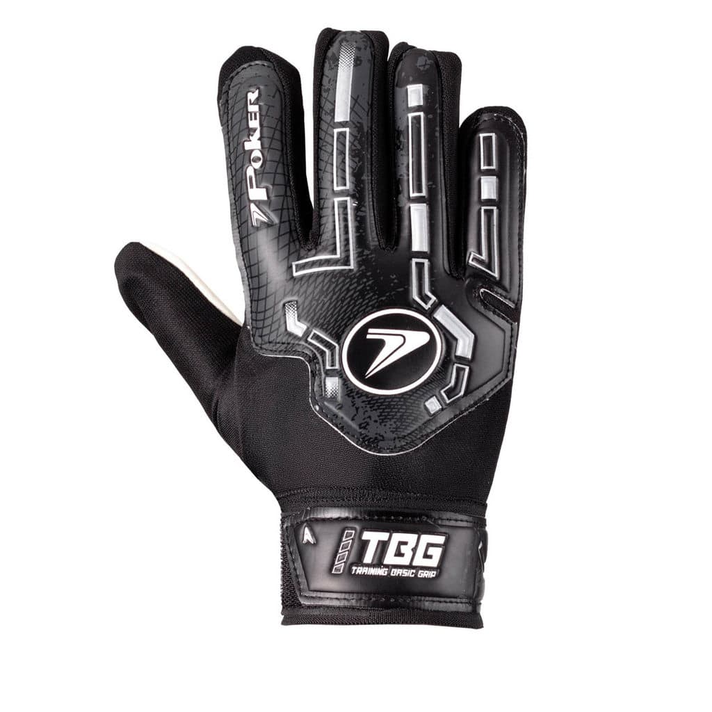 Luva de Goleiro Poker Campo Training Basic Adulto Preto e Branco - Masculino