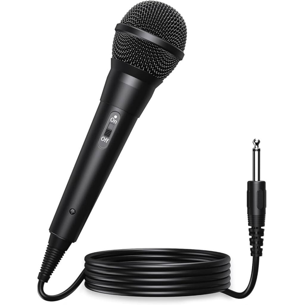 Microfone Dinâmico Profissional Com Cabo P10