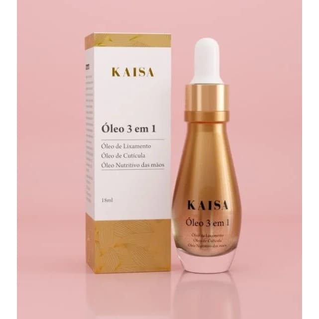 Óleo Nutritivo Kaisa 3 em 1 Manhã em Paris 18ml – Cutículas, Unhas e Hidratação Profunda