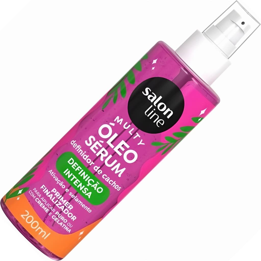 Óleo Sérum Capilar Salon Line 200ml Definição Intensa Hidratação Frizz Controle Cachos