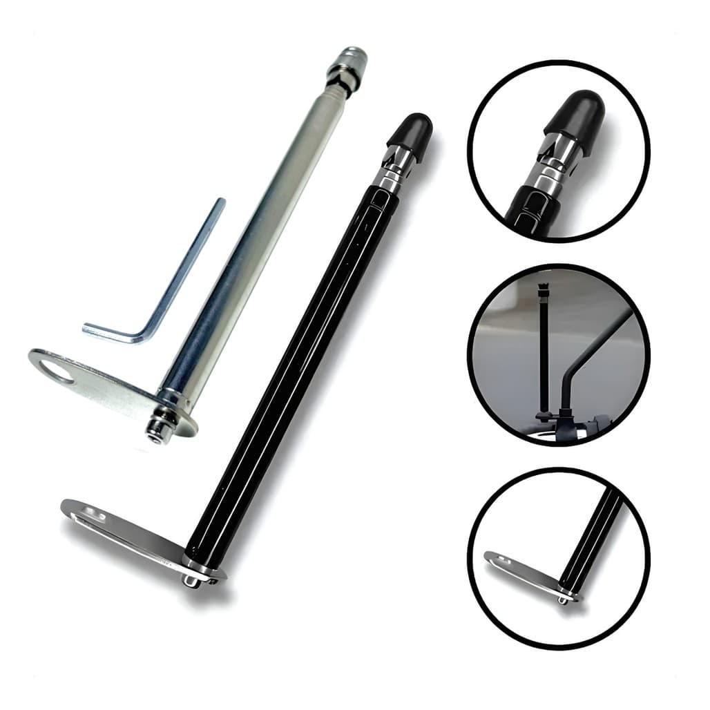 Antenas Corta Linha Pipa Anti Cerol Moto Inox Retrátil