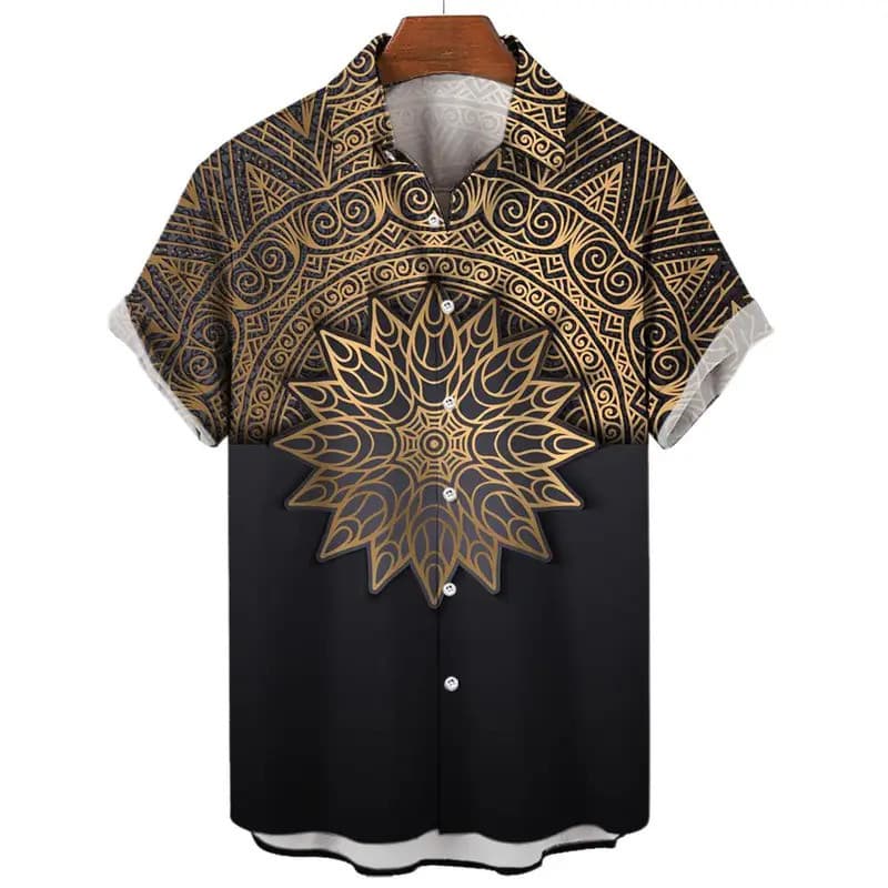 Camisas de Luxo para Homens, Blusa de Moda de Verão, Roupas Casuais Masculinas, Camisas Havaianas, Camiseta Oversized pa
