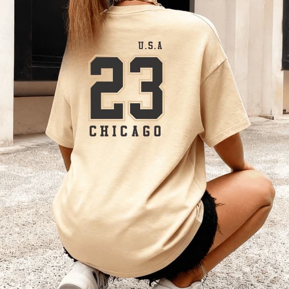 Camiseta Oversized Feminina USA 23 California | Streetwear West Coast | Algodão Premium