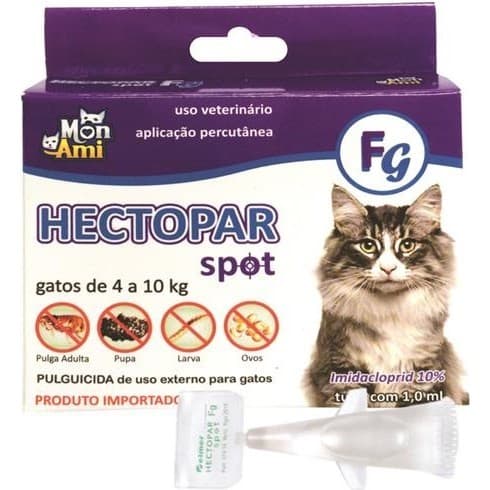 Hectopar Spot Antipulgas Gatos Fg Acima de 4Kg - Mon Ami