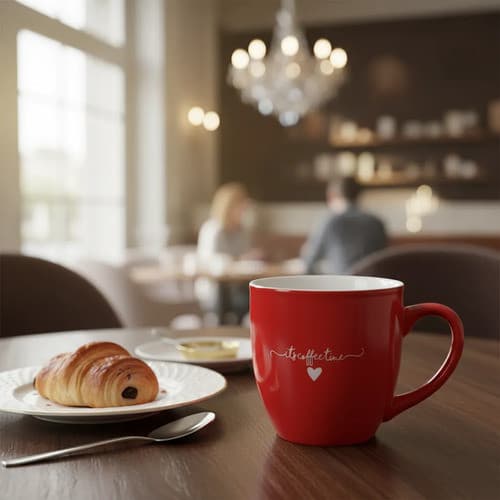 Caneca Hauskraft Lamour Vermelho 300ml - Set 6 Unidades Vermelho
