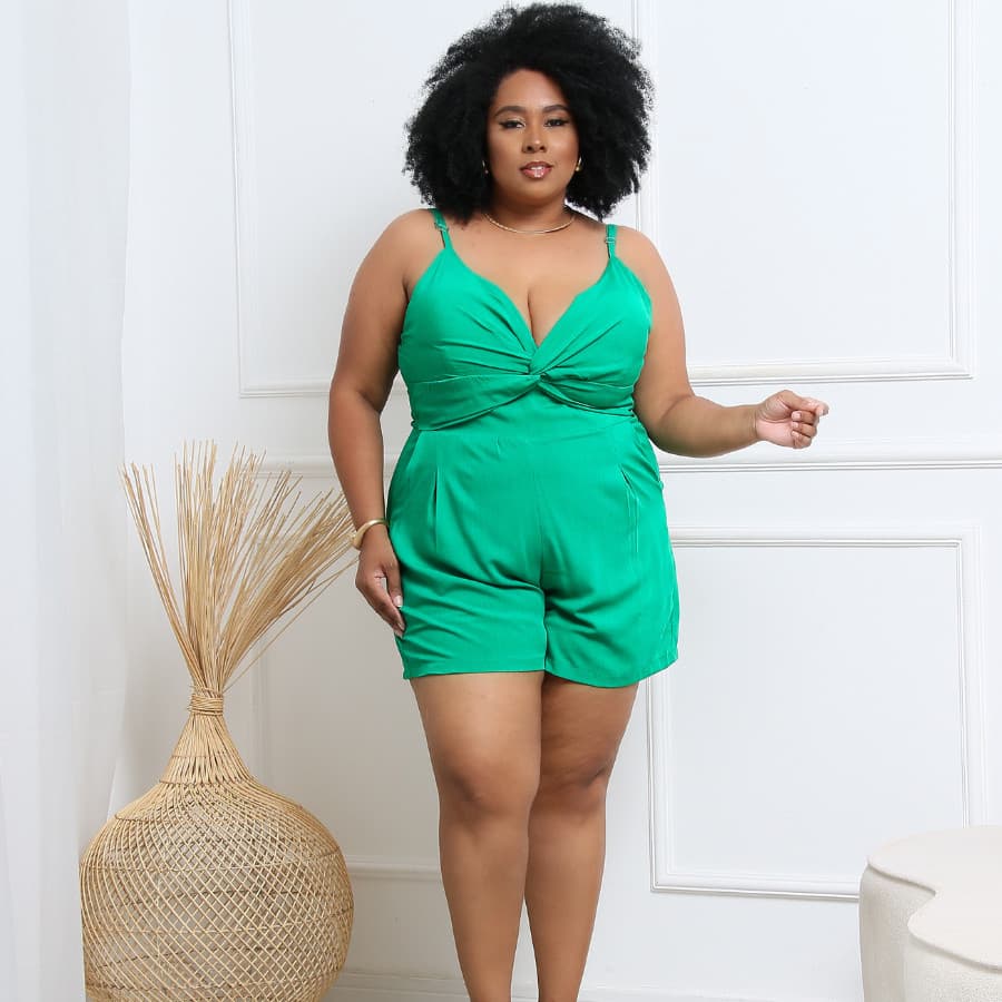 Macaquinho Plus Size Viscolinho Verão Soltinho G1 Tendência