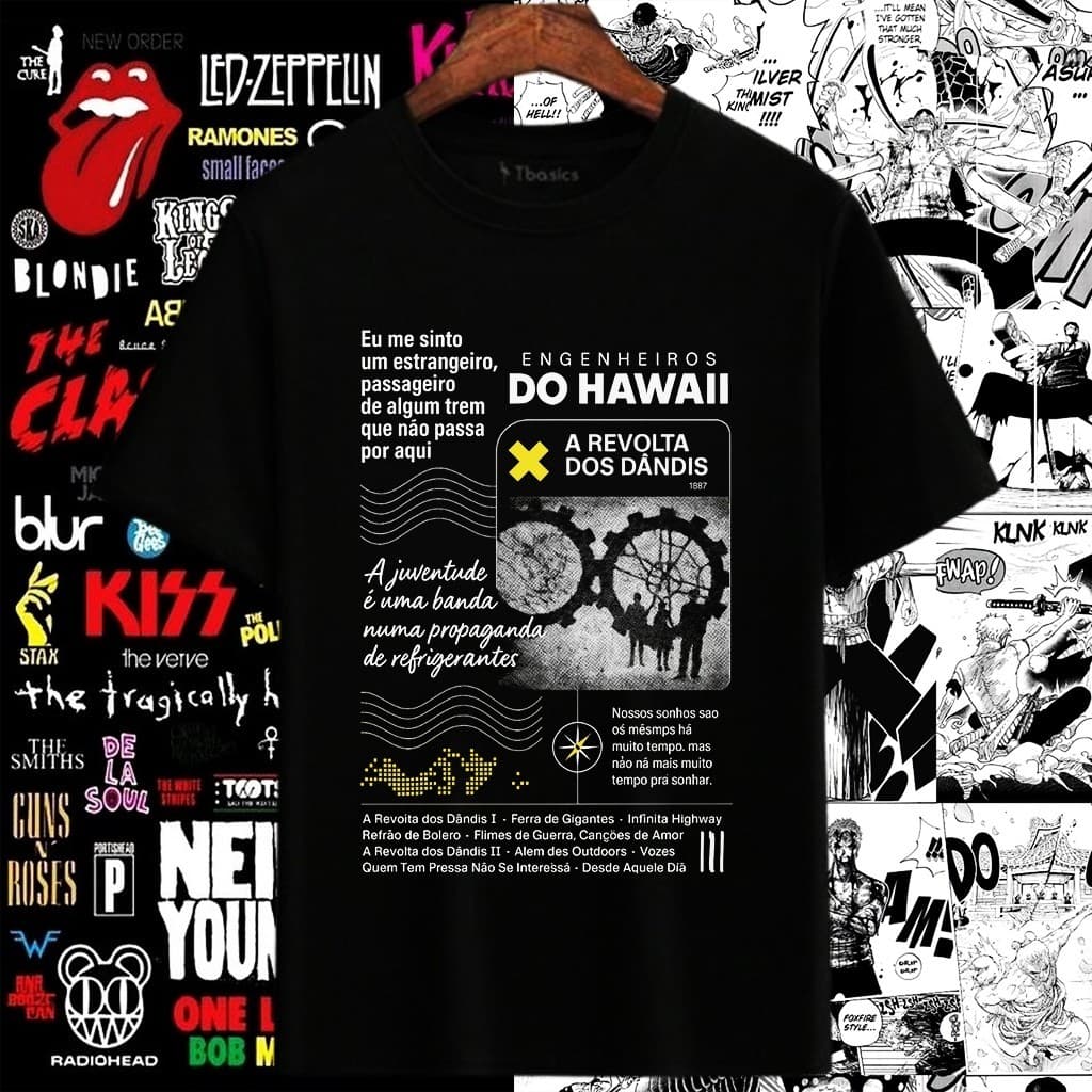 Camisa Engenheiros do hawaii a revolta dos dandis