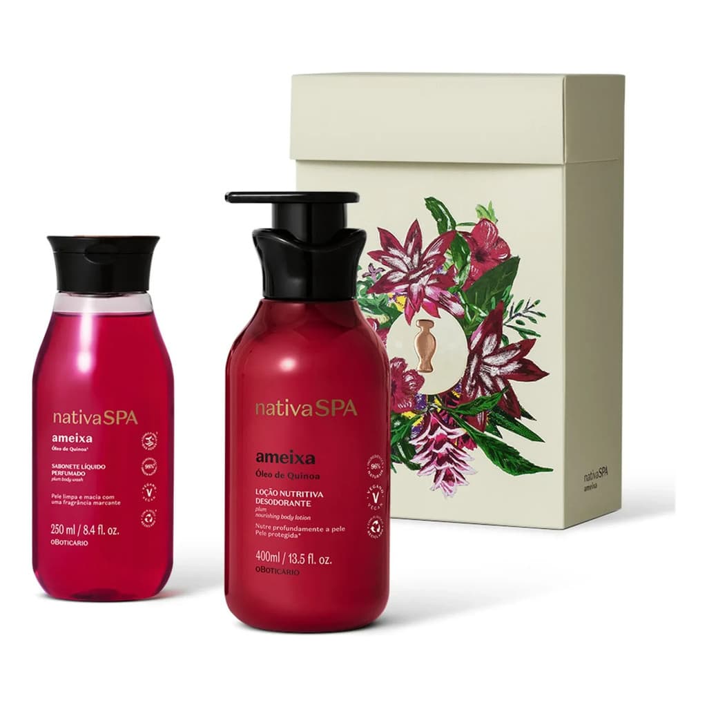 Kit Presente Nativa Spa Ameixa O Boticário Original Ameixa