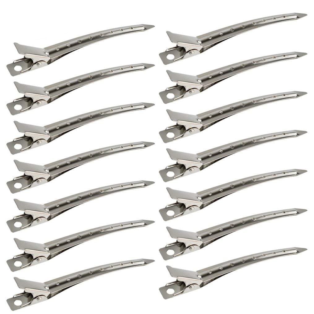 Presilhas de Cabelo Profissional Aço Inoxidável – Grampos Resistentes para Cabeleireiro (12/24/36un)